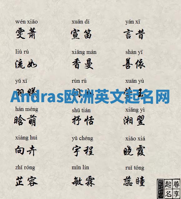 Andras欧洲英文起名网 Andras欧洲英文起名网