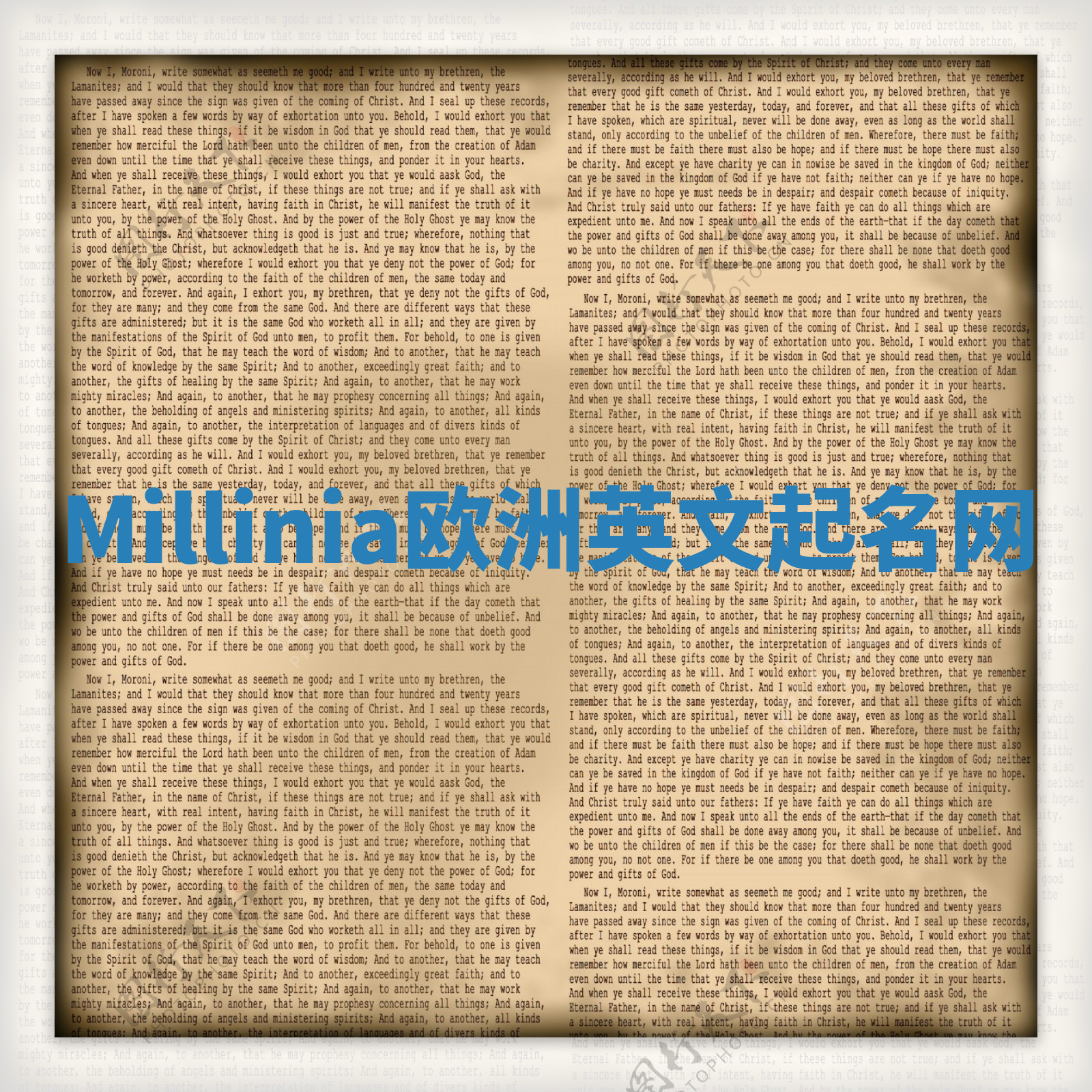 Millinia欧洲英文起名网