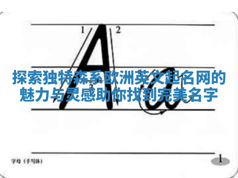 探索独特森系欧洲英文起名网的魅力与灵感助你找到完美名字