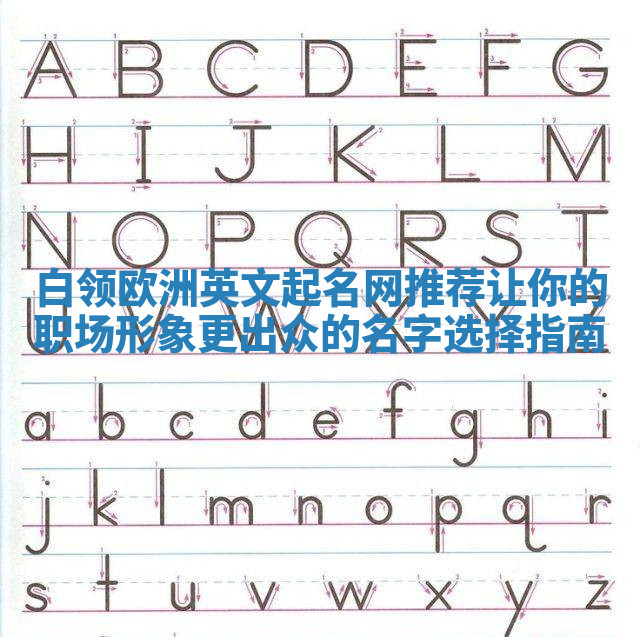白领欧洲英文起名网推荐 让你的职场形象更出众的名字选择指南